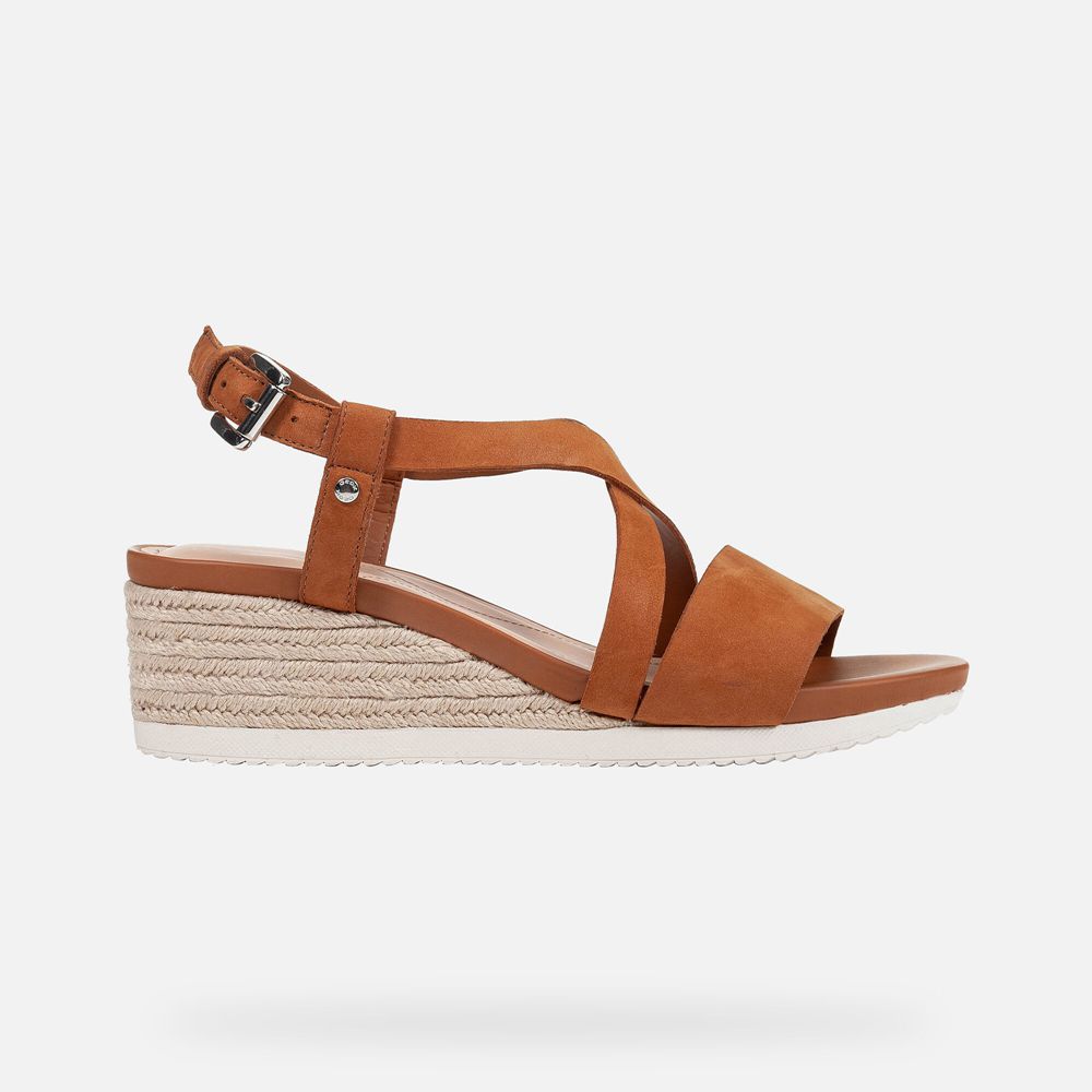 Sandalias Geox Senhora Marrom - Ischia Corda - TDOGL8607